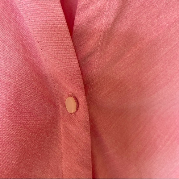 Worthington Women’s size 1X button down pink blouse cotton poly blend - Picture 6 of 10